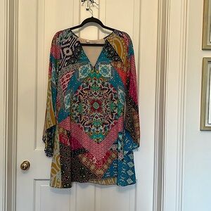 Lavender Brown Silk Dress